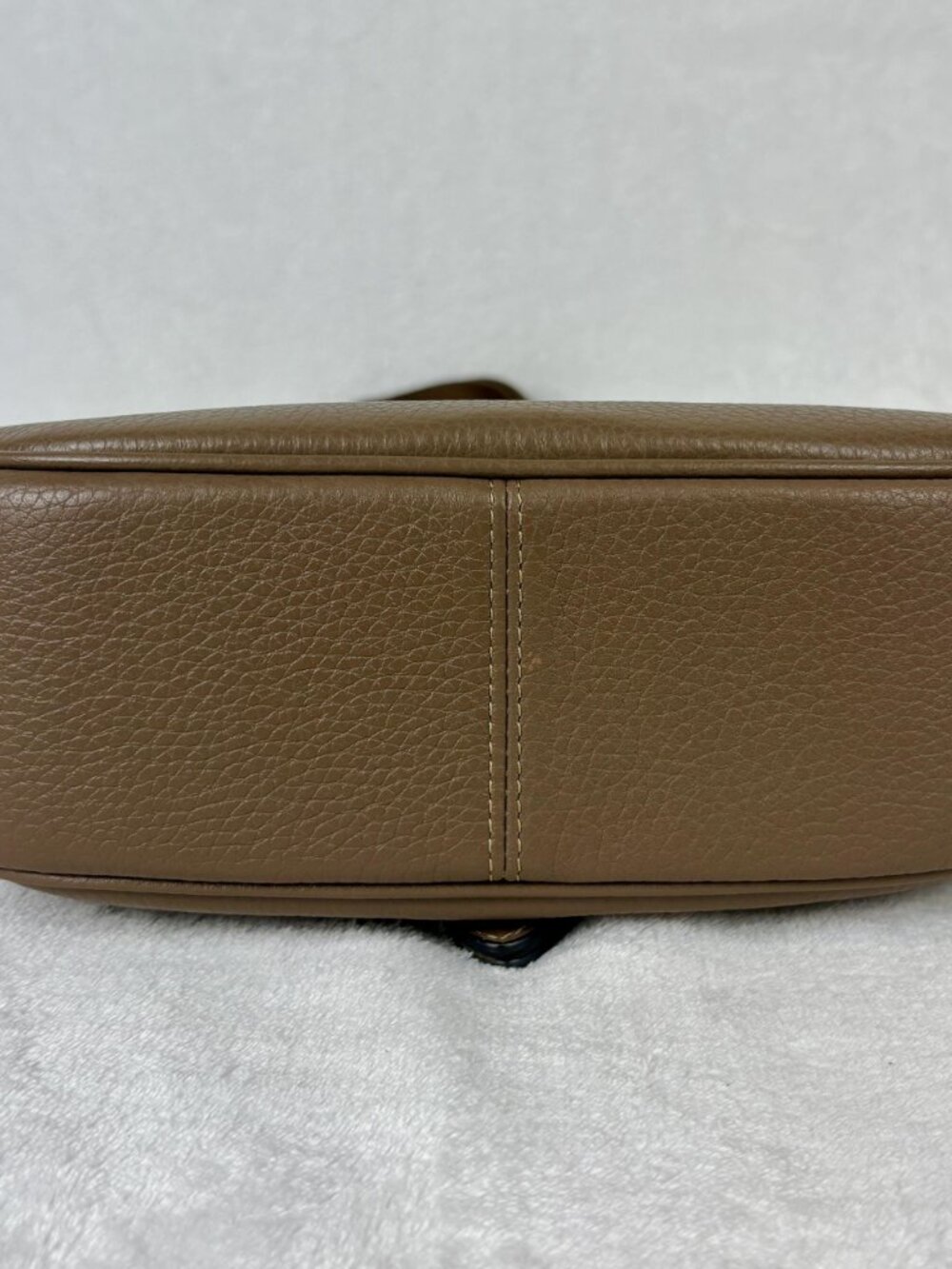 Coach NWT Amelia Pebble Leather Saddle Bag in Dark Stone - Picture 4 of 16